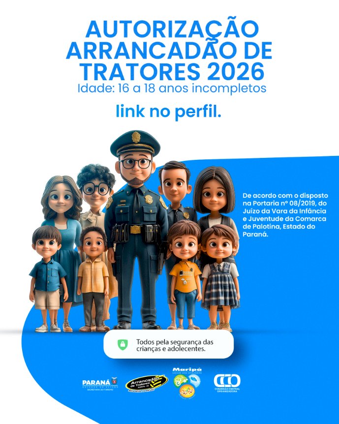 Maripá disponibiliza termo para participação de adolescentes no Arrancadão de Tratores 2026