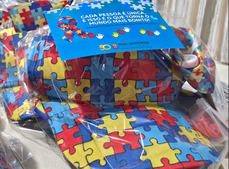 Alunos autistas recebem kits e famílias participam de momento de acolhimento em Nova Santa Rosa