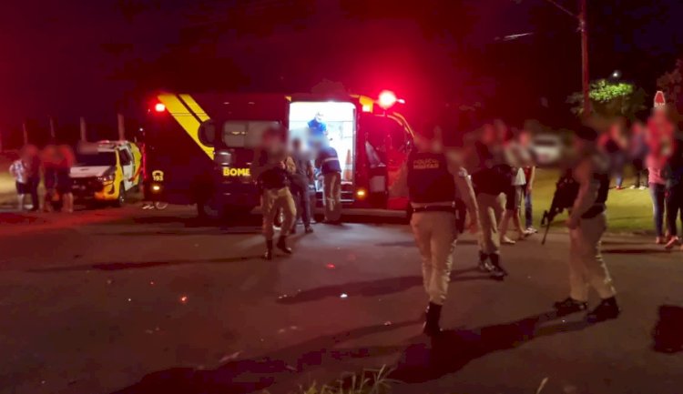 Acidente deixa seis feridos em Sede Alvorada  no início da noite desta segunda-feira 20)