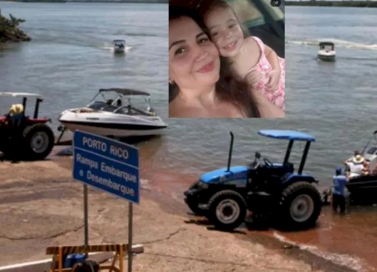 Tragedia; Mãe e filha morrem após carro cair no Rio Paraná