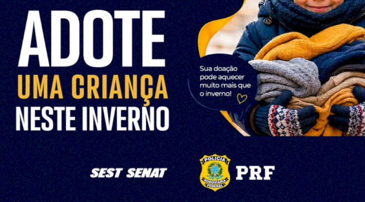 PRF lança campanha solidária para arrecadar agasalhos infantis no Paraná