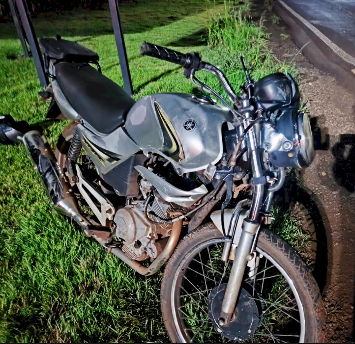 Motociclista fica ferido em acidente na PR-491 e polícia apura possível ligação com furto de moto em Nova Santa Rosa