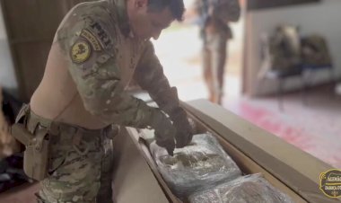 Vídeo da droga apreendida em Barracão