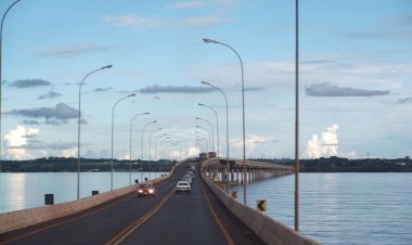Lentidão do transito na 163 e ponte  em Guaíra segue  até domingo