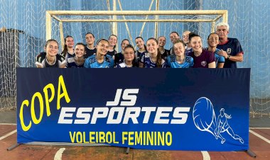 Sub-14 de Nova Santa Rosa é campeão da segunda etapa da Copa JS Esportes de Voleibol