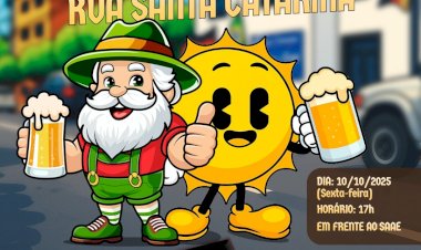 Hoje tem Pré-Oktoberfest na Rua Santa Catarina