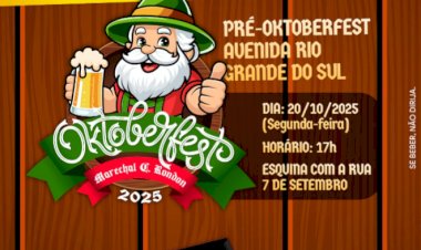Pré-Oktoberfest na avenida Rio Grande do Sul é adiada para segunda-feira