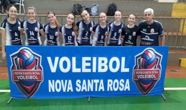 Nova Santa Rosa é campeã em duas categorias na terceira etapa da Copa JS de Voleibol Feminino