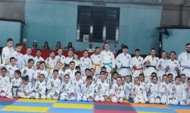 Prefeito Backes recebe integrantes de projeto de judô