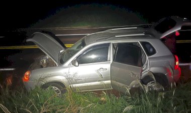 Colisão transversal é registrada na PR-182 entre Toledo e Palotina