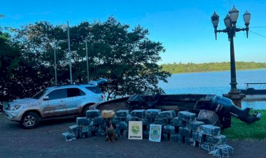 BPFRON e Polícia Federal apreendem 869 kg de maconha em Pato Bragado