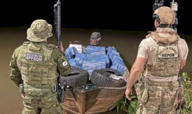 Ação integrada apreende cigarros e pneus contrabandeados no Lago de Itaipu, em Guaíra