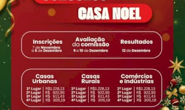 Seguem abertas as inscrições para o Concurso Cultural “Casa Noel da Família” em Nova Santa Rosa