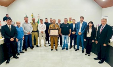 Coronel Valmir de Souza recebe título de Cidadão Honorário de Marechal Rondon