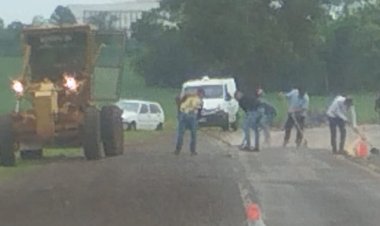 Sprinter capota na PR-182 em Maripá; passageiro fica levemente ferido