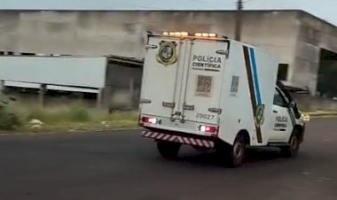 IML é acionada e recolhe corpo  no bairro Botafogo em Marechal Cândido Rondon