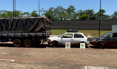 BPFRON e PF apreendem 5 mil pacotes de cigarros contrabandeados em Porto Mendes