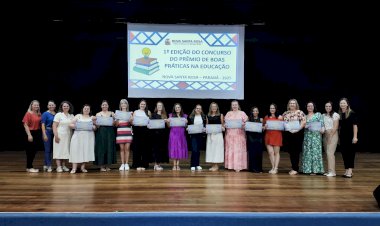 Premiação do 1º Concurso de Boas Práticas na Educação reúne comunidade no Teatro Municipal Gustavo Fischer