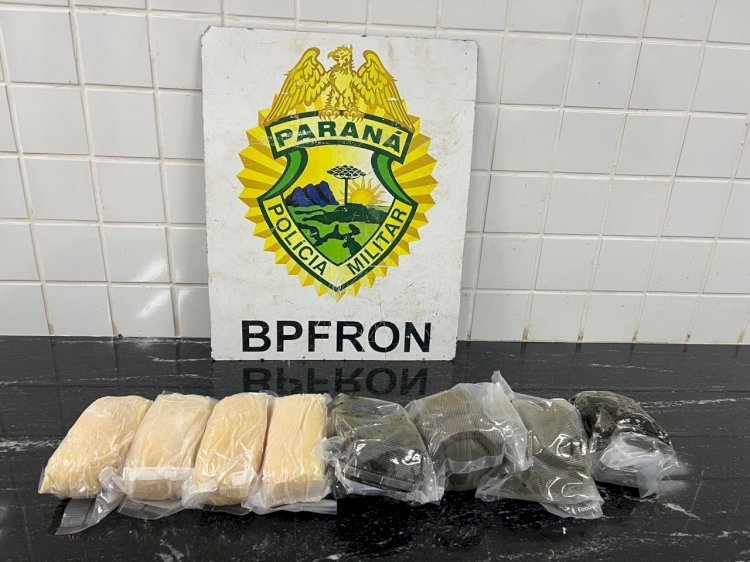 Casal é preso na região com pasta de cocaína e haxixe
