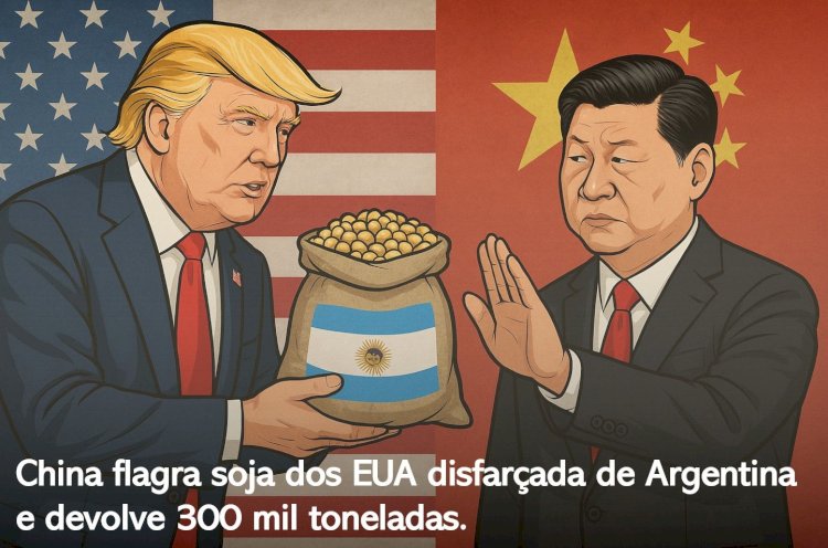 China flagra soja do EUA disfarçada de Argentina e devolve 300 mil toneladas