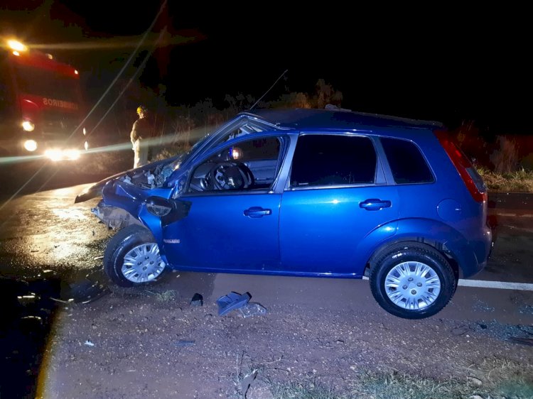 Batida frontal deixa três feridos em Santa Helena