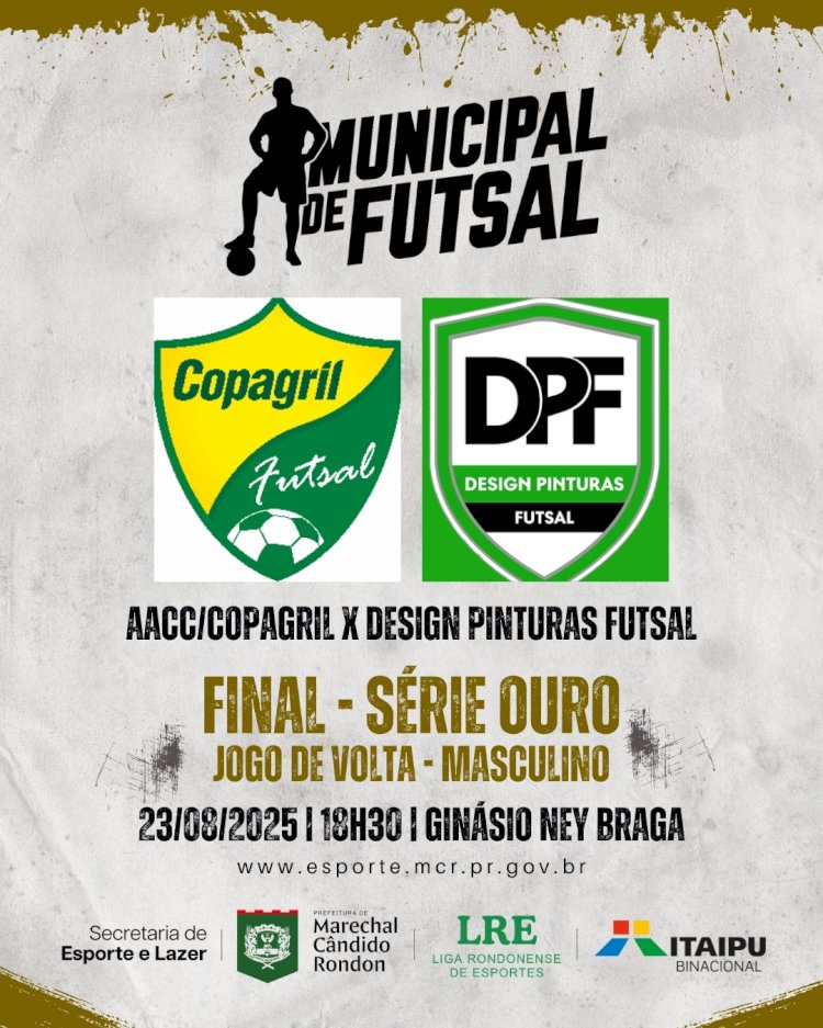 Finais do Campeonato Municipal de Futsal acontecem neste sábado (23) no Ney Braga