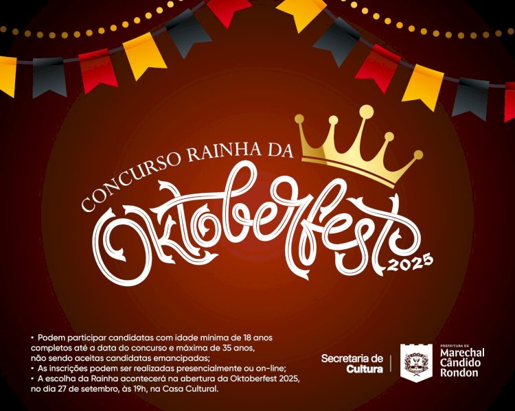 Inscrições para os concursos da Rainha da 35ª Oktoberfest, Casal Fritz e Frida e Casal Kleine Kinder seguem abertas até quinta-feira
