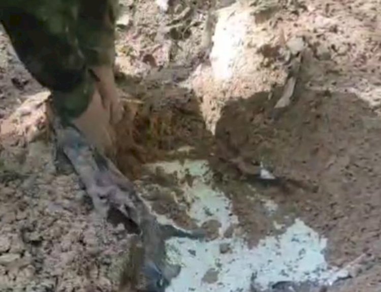 Veículo enterrado é encontrado em bunker improvisado na zona rural de Icaraíma