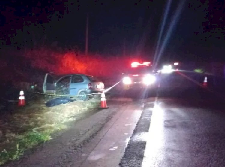 Acidente na PR-486 resulta em morte de jovem e deixa dois feridos graves em Brasilândia do Sul