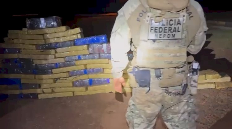 BPFRON, PF e PC apreendem mais de uma tonelada de maconha no Lago de Itaipu, em Santa Helena