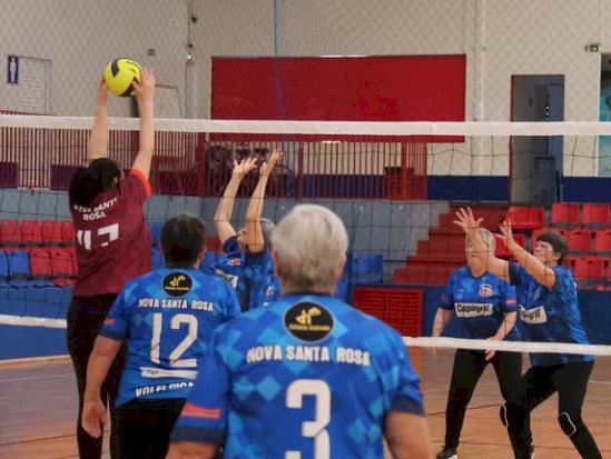 Nova Santa Rosa recebe fase estadual da Superliga Melhor Idade de Voleibol Adaptado neste final de semana