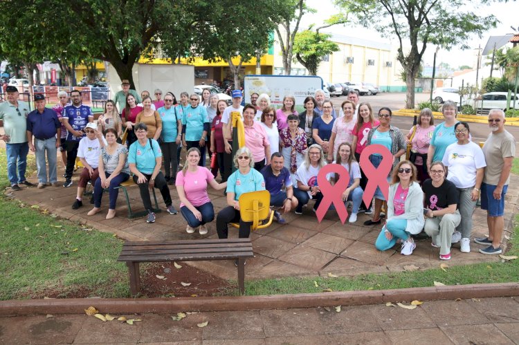 1ª Caminhada do Dia do Idoso e do lançamento do Outubro Rosa  é realizado em Nova Santa Rosa