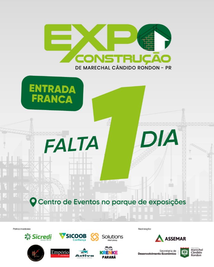 1ª Expo Construção Marechal será aberta nesta sexta-feira (03)