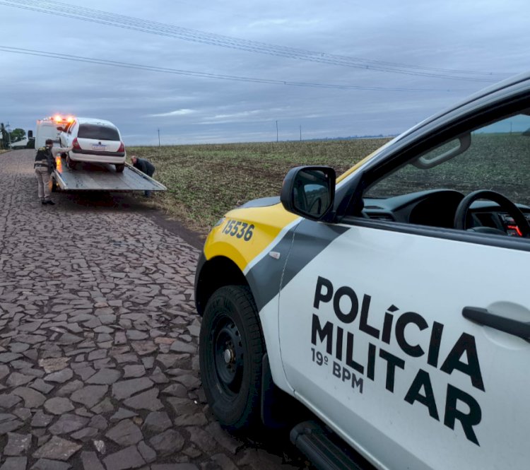 Polícia Militar apreende veículo no interior de Marechal Rondon