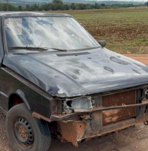 Veículo capota após colisão na estrada entre Planalto do Oeste e Santa Rita do Oeste, em Nova Santa Rosa