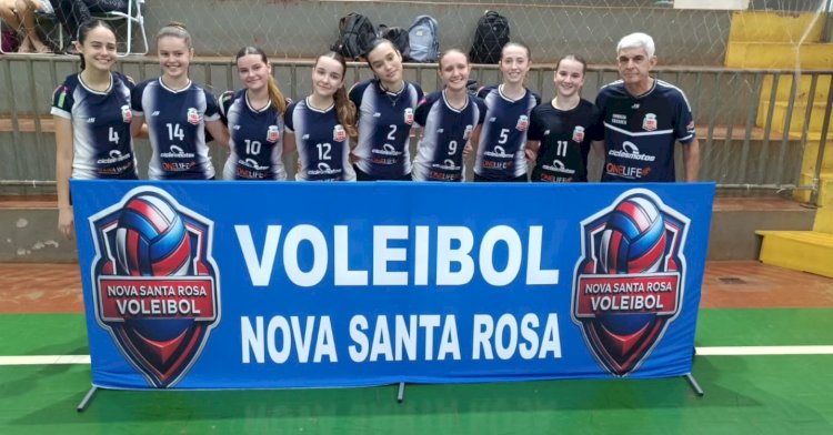 Nova Santa Rosa é campeã em duas categorias na terceira etapa da Copa JS de Voleibol Feminino