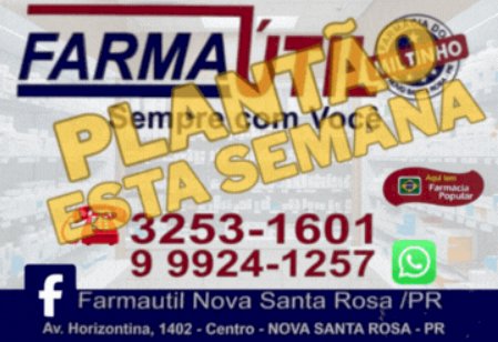 Nova Santa Rosa: Farmácia Farmaútil do Miltinho de Plantão esta semana com ofertas