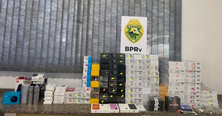 Prisão por descaminho resulta na apreensão de quase R$ 172 mil em produtos na  região