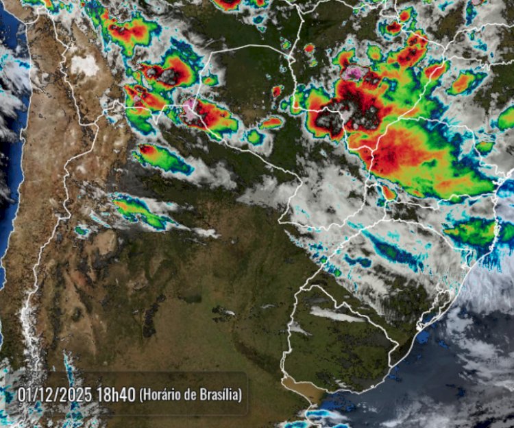 Chuva ultrapassa os 60mm em uma hora no interior de Nova Santa Rosa