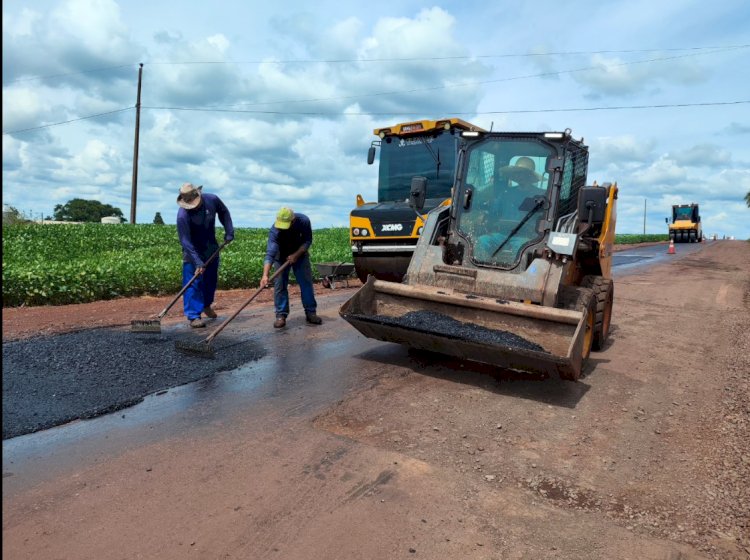 Retomadas as obras na rodovia entre Alto Santa Fé e Santa Rita do Oeste