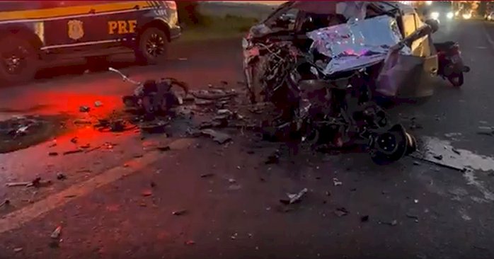 Traficante  tenta fugir da federal, faz ultrapassagem irregular causa acidente e morre  na região