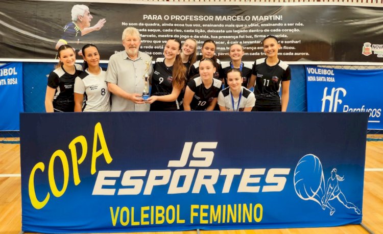 Nova Santa Rosa conquista título geral no Sub-14 e Sub-17 da Copa Marcelo Martin de Voleibol